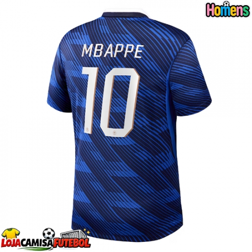 Camisa de Futebol França Kylian Mbappe #10 Equipamento Principal Mundo 2026 Manga Curta